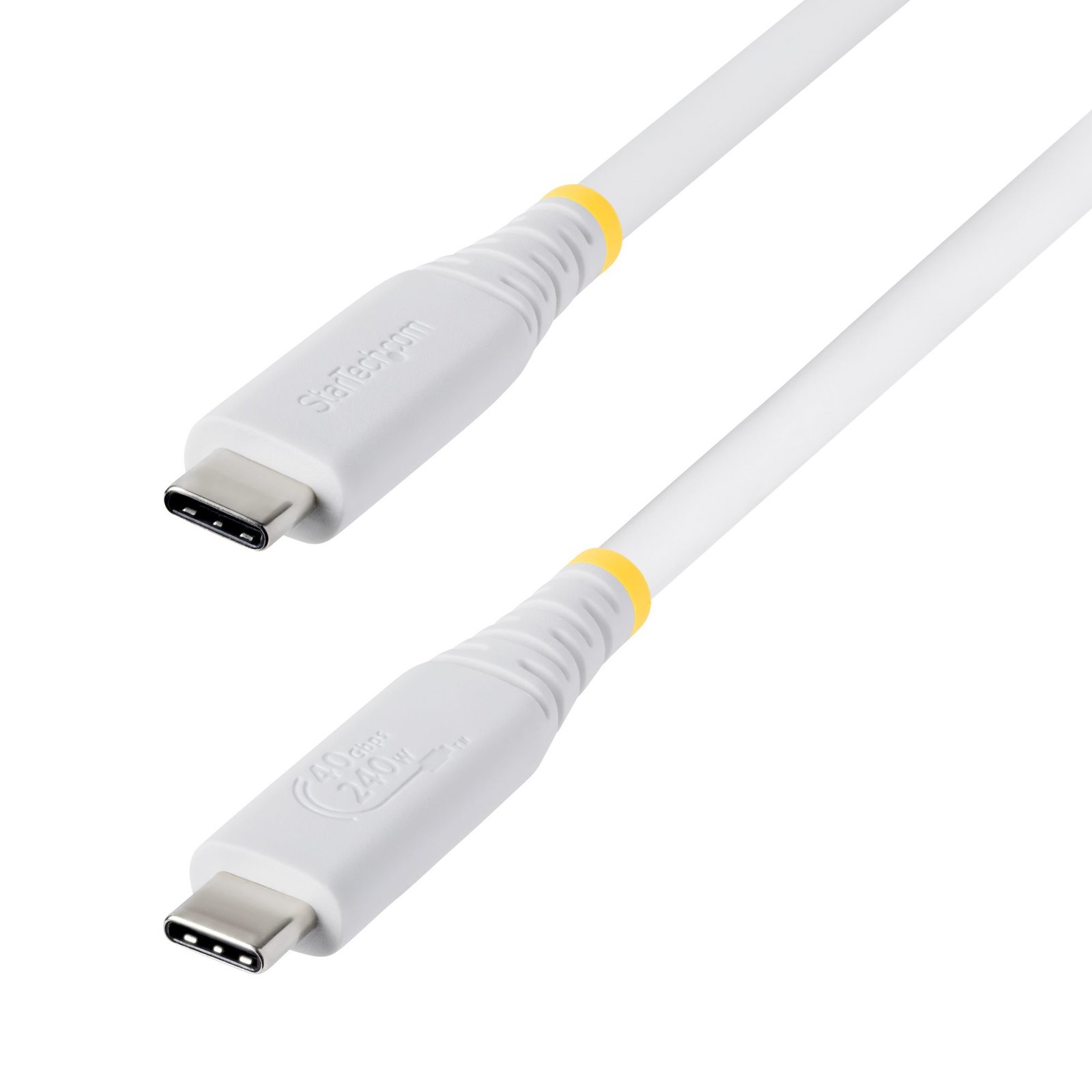 Startech Canada StarTech.com 1.5ft (45cm) USB4 Cable, 40Gbps, USB-IF Certified USB-C 240W PD, 8K CC18IN40GUSB4TPW