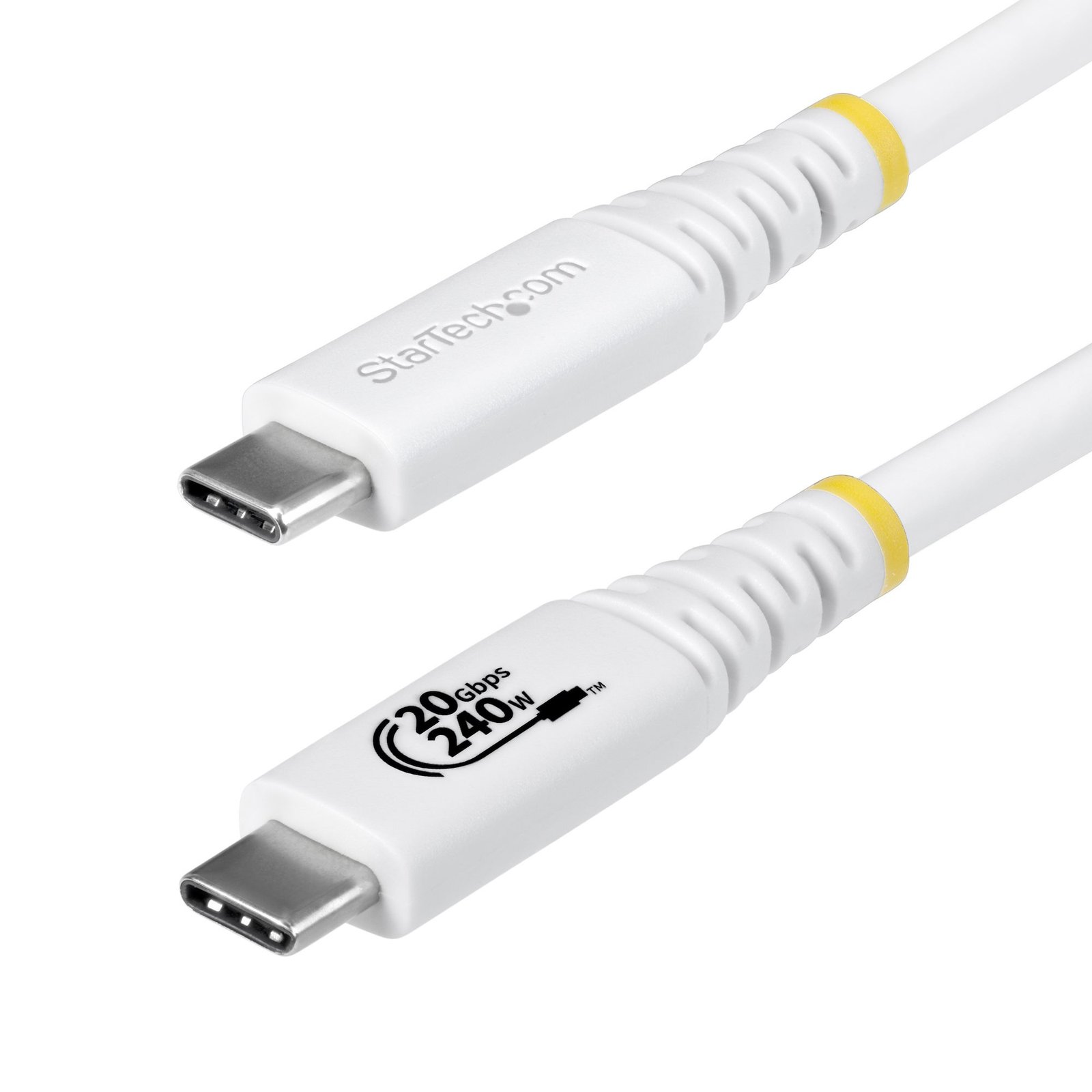 Startech Canada StarTech.com 2m (6ft) USB4 Cable, 20Gbps, USB-IF Certified USB-C 240W PD EPR, 4K CC2M20GUSB4TPW