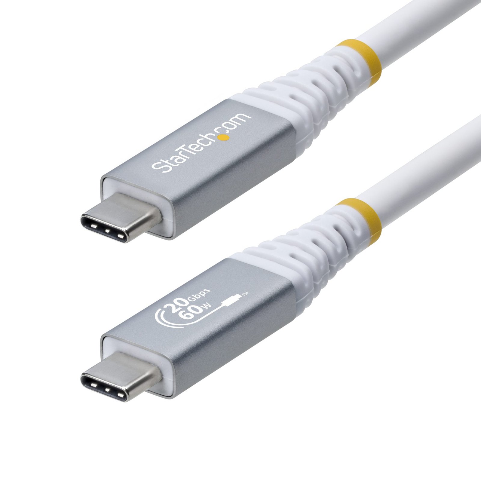 Startech Canada StarTech.com 3m (10ft) USB4 Cable, 20Gbps, USB-IF Certified USB-C 60W PD, 4K 120Hz CC3M20GUSB4CXW
