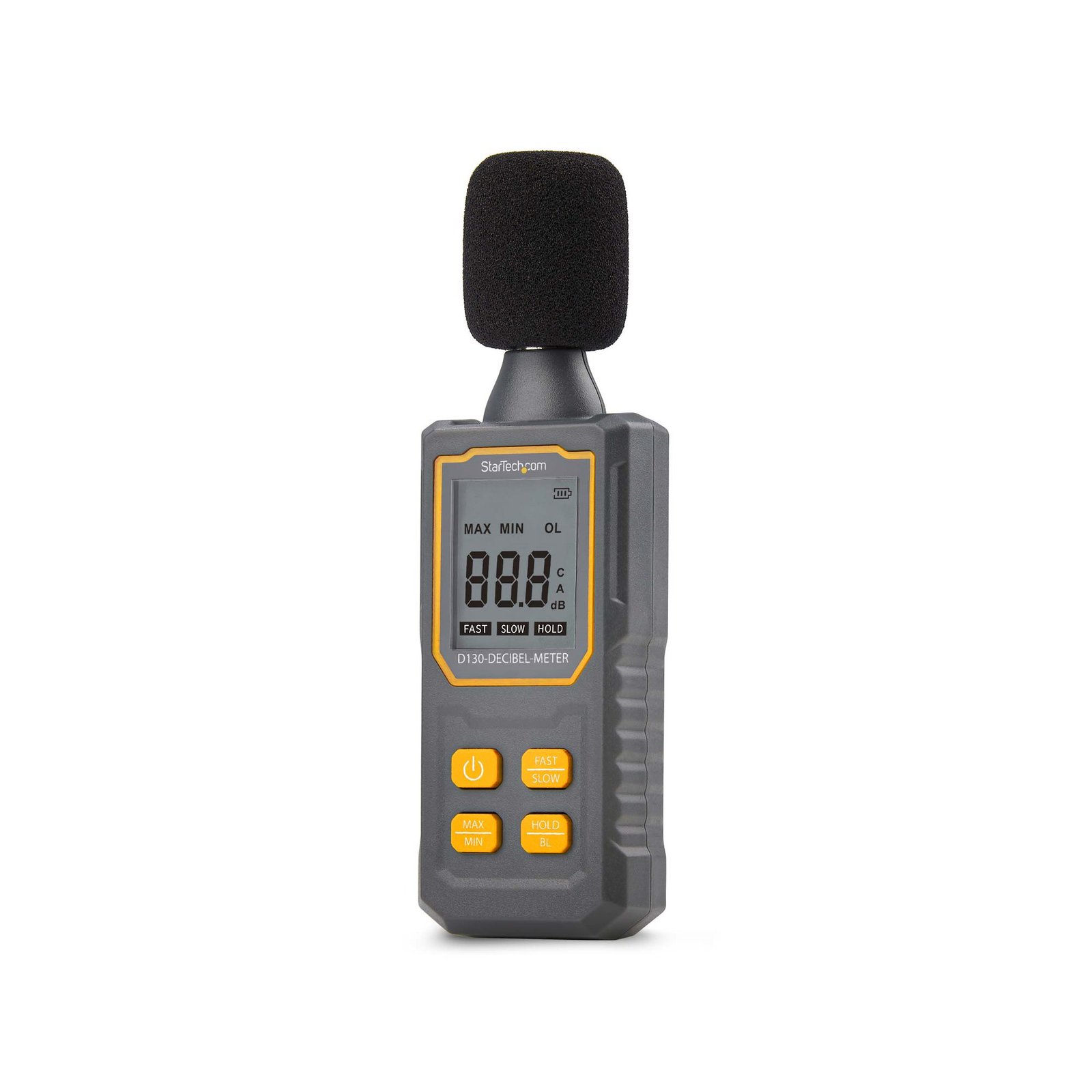 Startech Canada StarTech.com Handheld Digital Sound Meter w/Large LCD, Noise/Decibel Level Reader D130-DECIBEL-METER