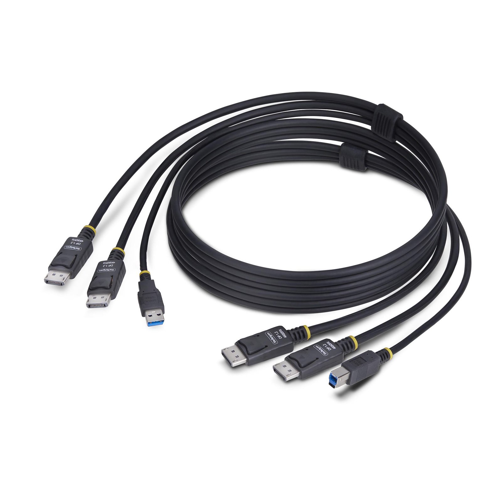 Startech Canada StarTech.com 6ft (1.8m) Dual-DisplayPort and USB 5Gbps KVM Cable, 4K 60Hz, DDU1226-KVM-CABLE