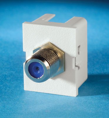 Legrand TracJack Module F Connector F/F, Cloud White 63700006-88