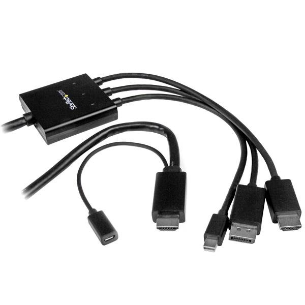 Startech Canada StarTech.com HDMI, DisplayPort or Mini to Converter Cable - 2 m (6 ft.) DPMDPHD2HD