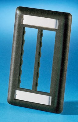 Legrand TracJack Faceplate, Six-Port (Single Gang), Plastic 40300545-00