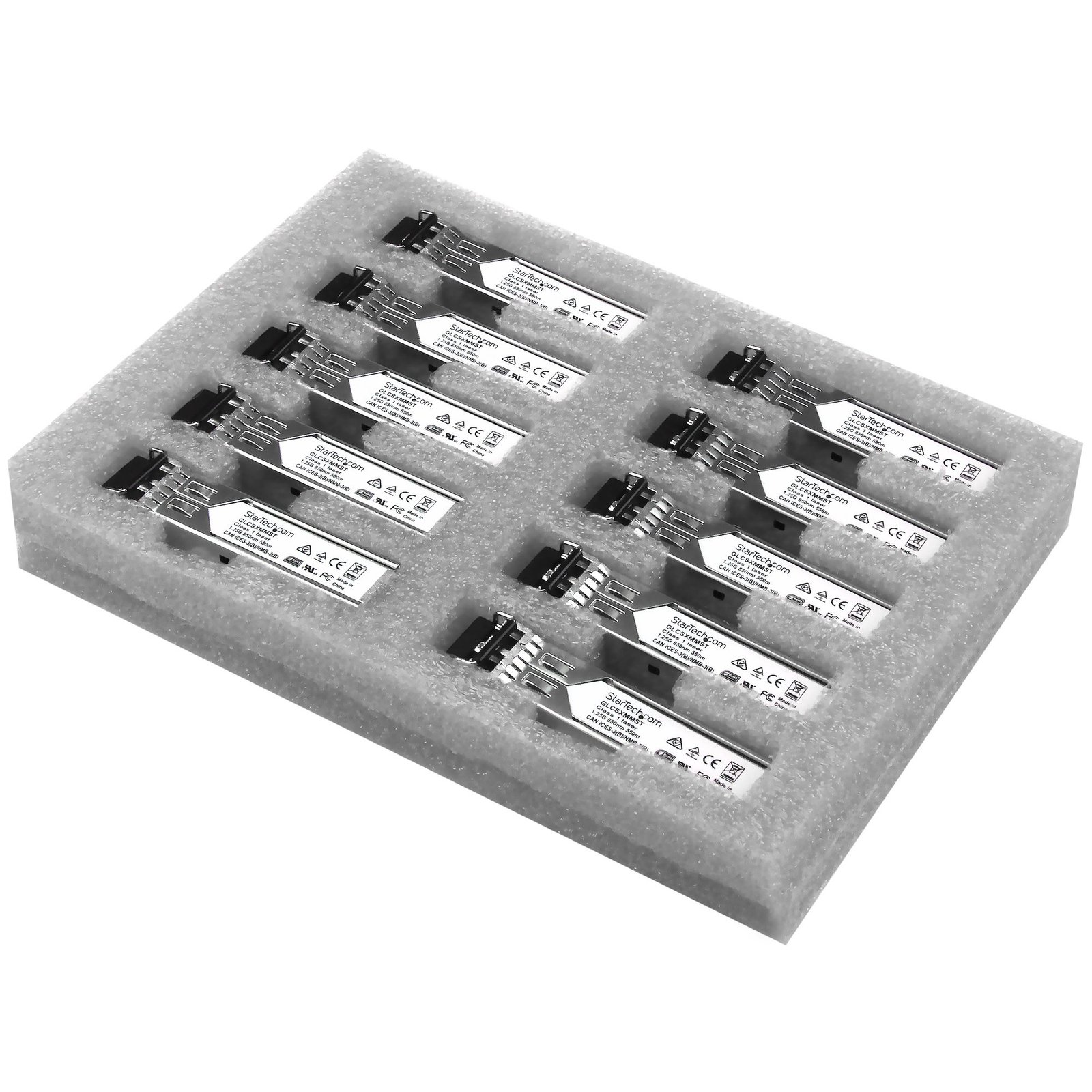 Startech Canada StarTech.com 10 Pack Cisco GLC-SX-MM Compatible SFP Module - 1000BASE-SX - 1GbE GLCSXMM10PST