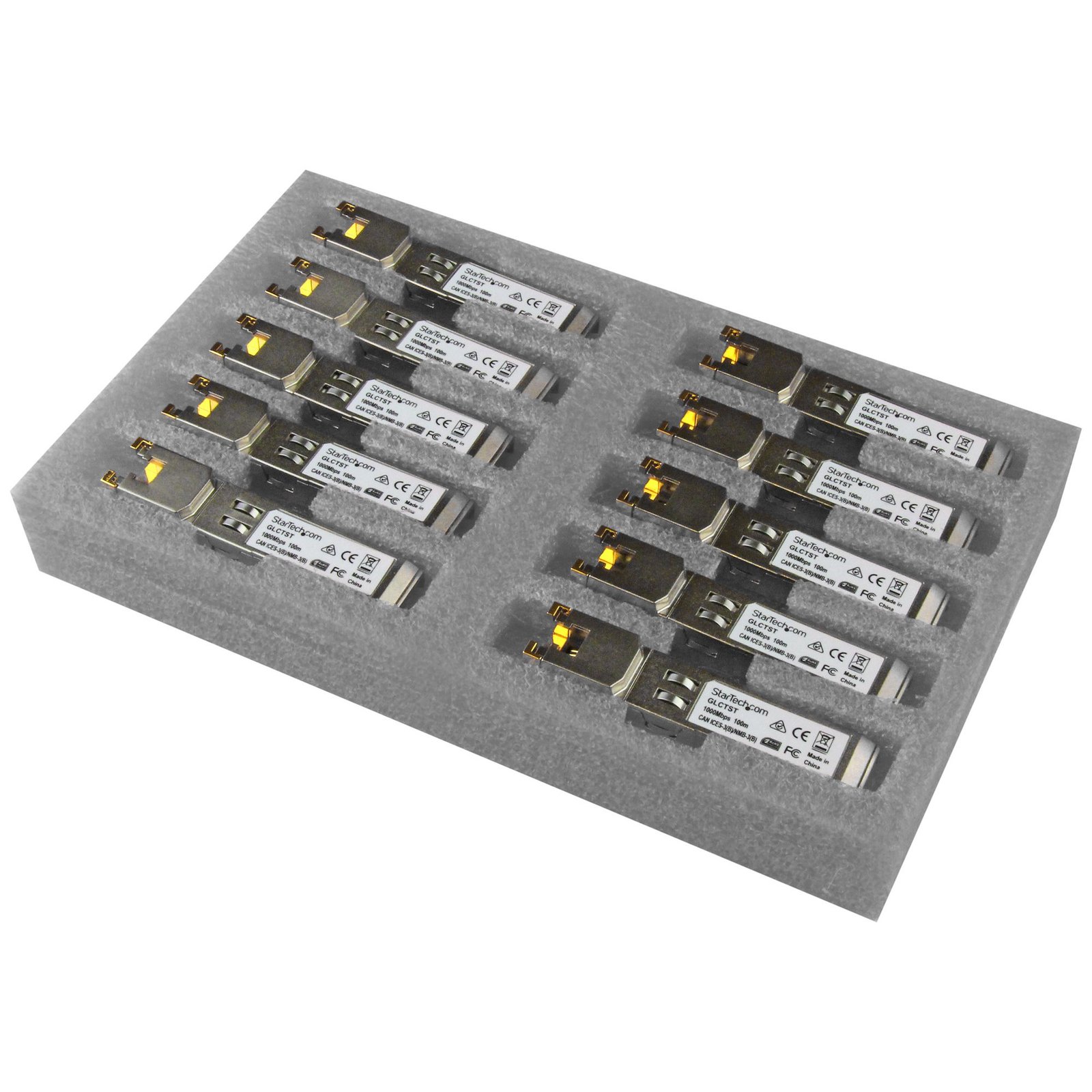 Startech Canada StarTech.com Cisco GLC-T Compatible SFP Module (10 Pack) - 1000BASE-T - to RJ45 GLCT10PKST