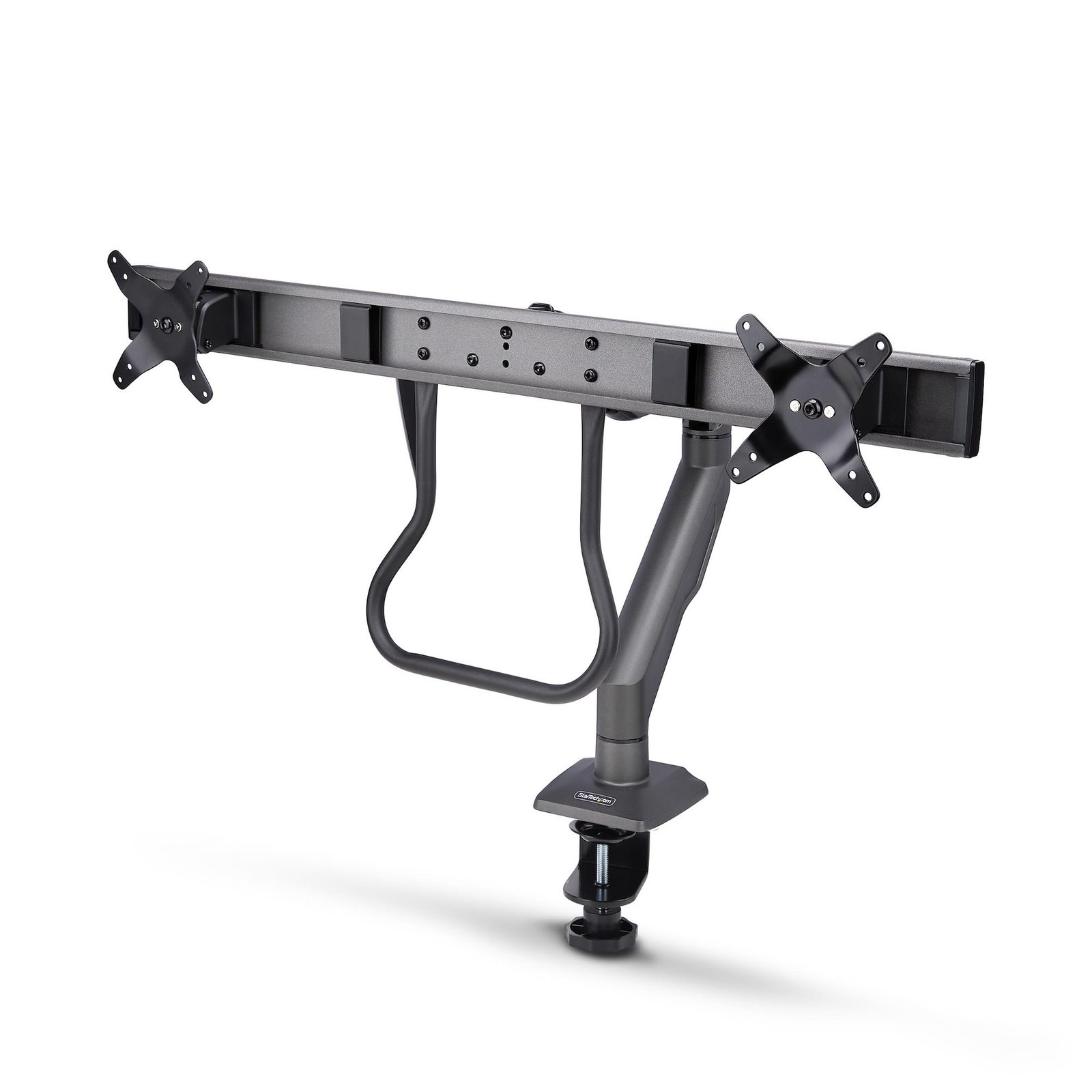 Startech Canada StarTech.com Desk Mount Dual Monitor Arm with Crossbar, Up To 27" Displays, VESA H2M1AS2-MONITOR-ARM