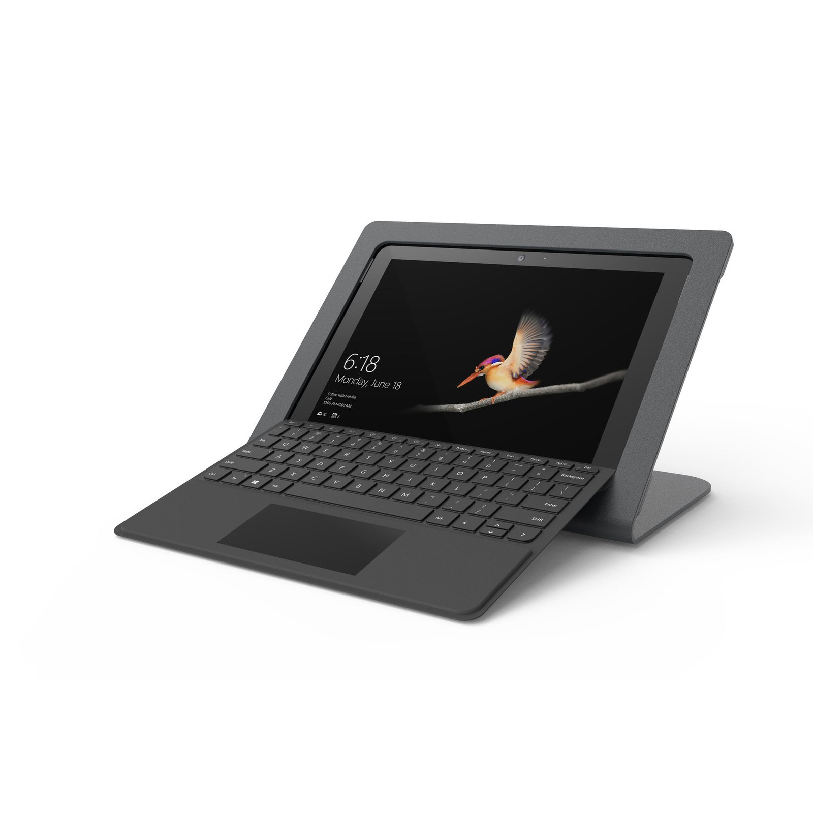 Kensington WindFall Stand for Surface Go tablet security enclosure Black 25.4 cm (10") K67932US