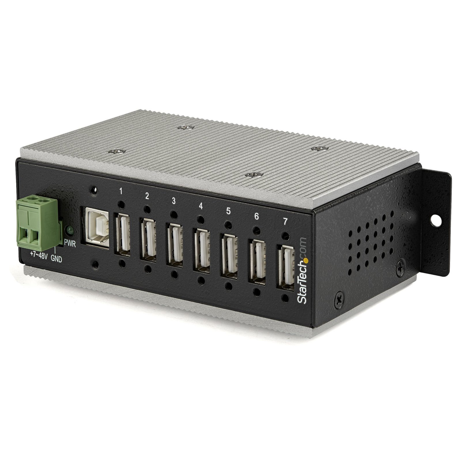 Startech Canada StarTech.com 7-Port USB 2.0 Hub - Metal Industrial USB-A with ESD & 350W Surge HB20A7AME