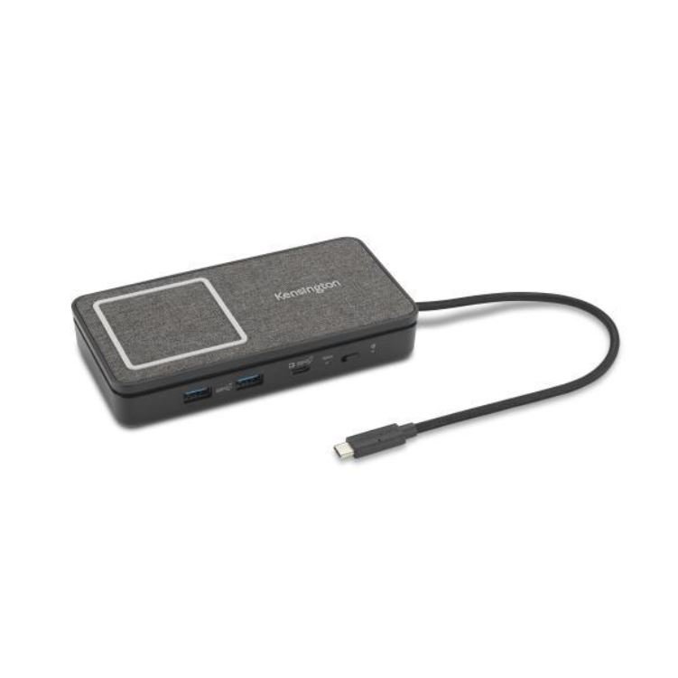 Kensington SD1700P USB-C Dual 4K Portable Mobile Dock with Qi Charging - 100W Power Pass Through K32800WW