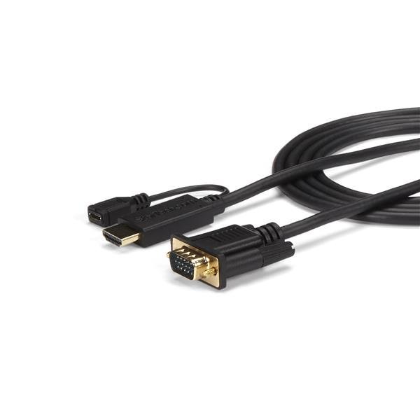Startech Canada StarTech.com 3ft (91cm) HDMI to VGA Active Converter Cable - Adapter - 1920x1200 or HD2VGAMM3