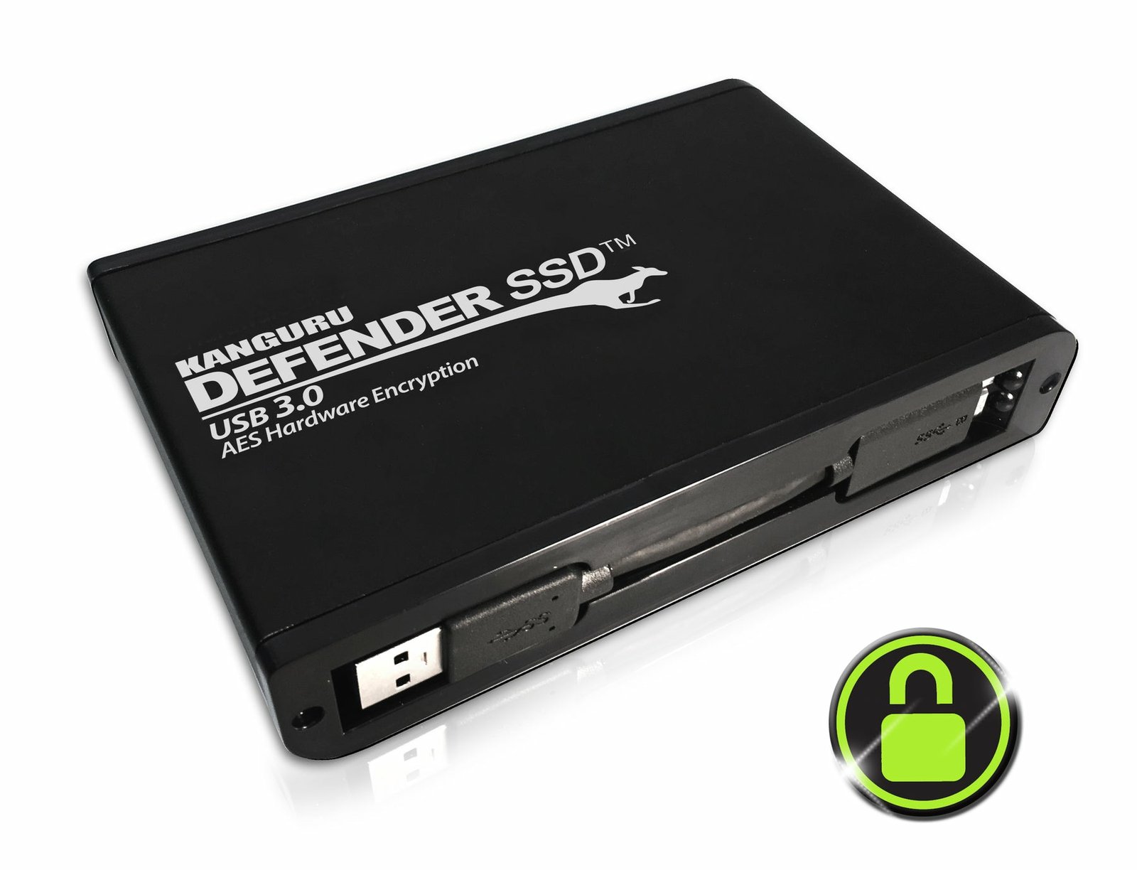 iStorage Kanguru Defender SSD 35 8 TB Micro-USB B 3.2 Gen 1 (3.1 Black KDH3B-35-8TSSD