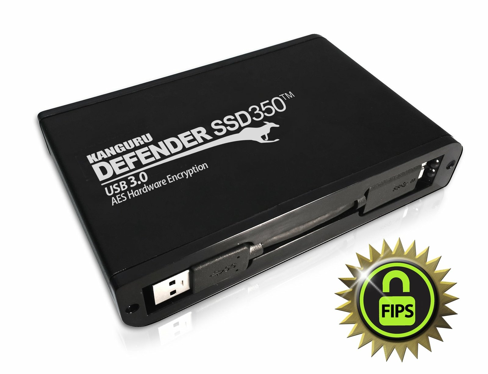 iStorage Kanguru Defender SSD350 2 TB| FIPS 140-2 Certified | Hardware Encrypted Solid State Drive KDH3B-350F-2TSSD