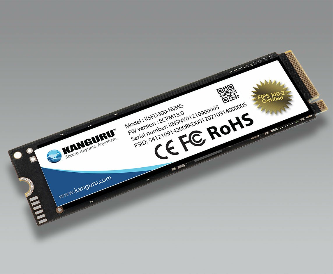 iStorage Kanguru Defender SED300 Hardware-Based Self-Encrypting Internal SSD 500 GB|FIPS 140-2 KSED300-NVME-500G
