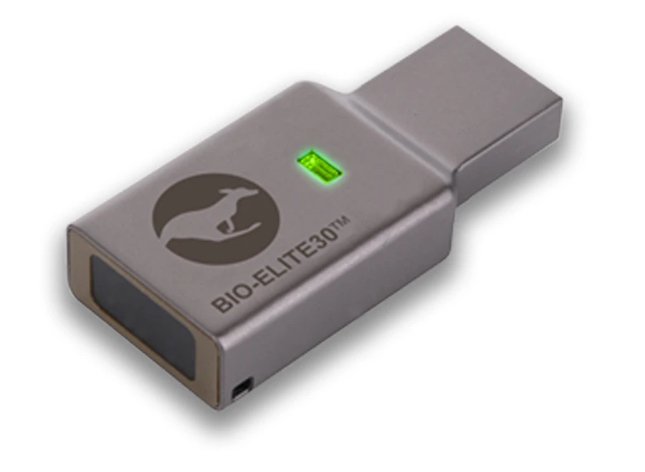 iStorage Kanguru Defender Bio-Elite30 USB flash drive 64 GB Type-A 3.2 Gen 1 (3.1 Grey KDBE30-64G