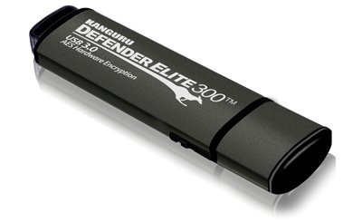 iStorage Kanguru Defender Elite300, 32GB USB flash drive Type-A 3.2 Gen 1 (3.1 Black, Grey KDFE300-32G