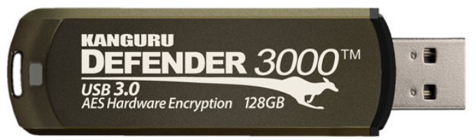 iStorage Kanguru Defender 3000™ SuperSpeed USB 3.0 | Secure Flash Drive | FIPS 140-3 Level 3 KDF3000-16G