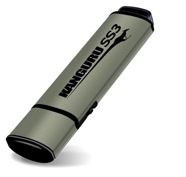 iStorage Kanguru SS3™ SuperSpeed USB3.0 128GB |Secure Flash Drive| Physical Write Protect Switch | KF3WP-128G