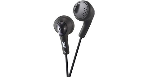 JVC Gumy Headphones Wired In-ear Music Black HAF160B