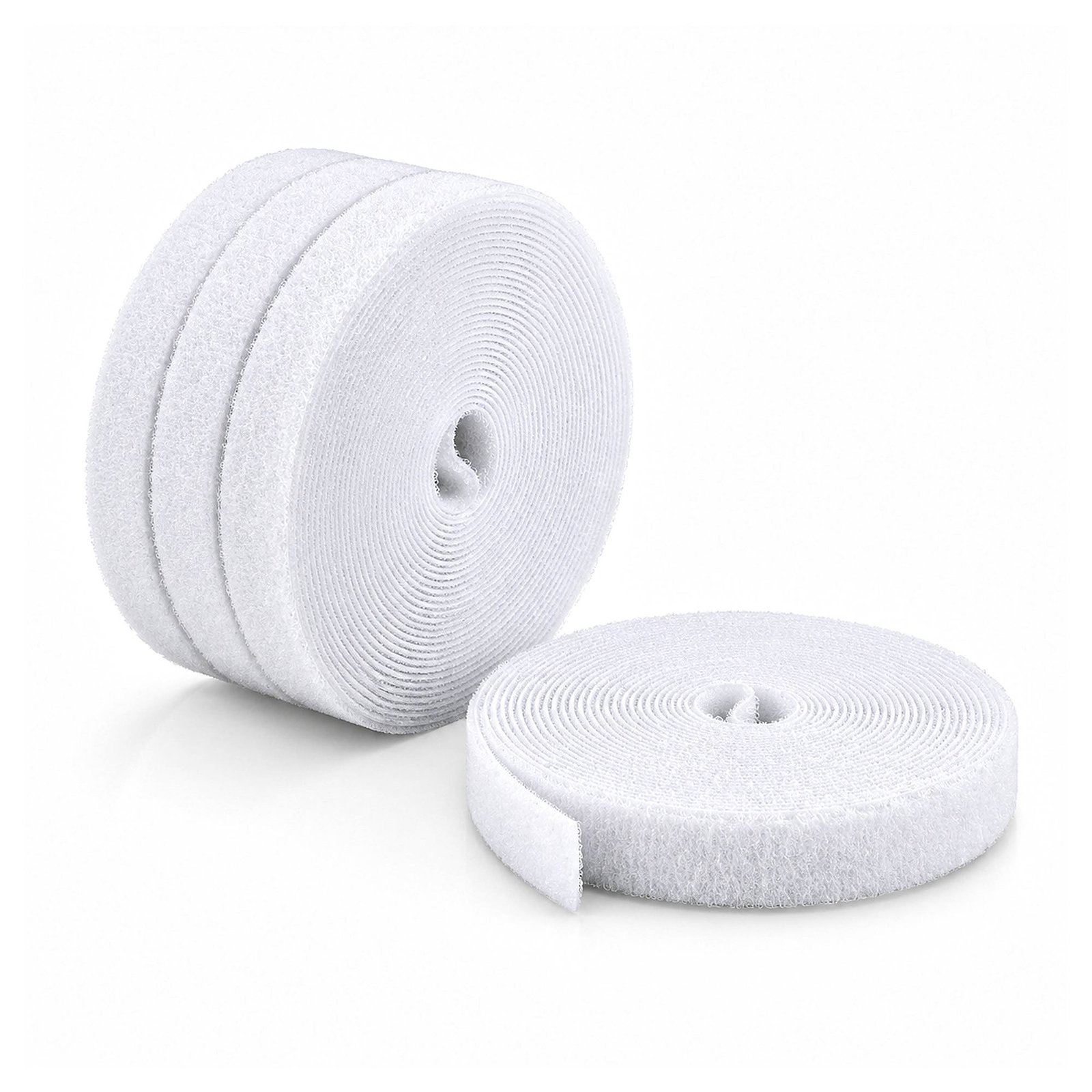 Startech Canada StarTech.com 4-pack 15ft (4.6m) Hook and Loop Roll, 0.5in Wide, White, Cut-to-Size HKLP1505WH4PK