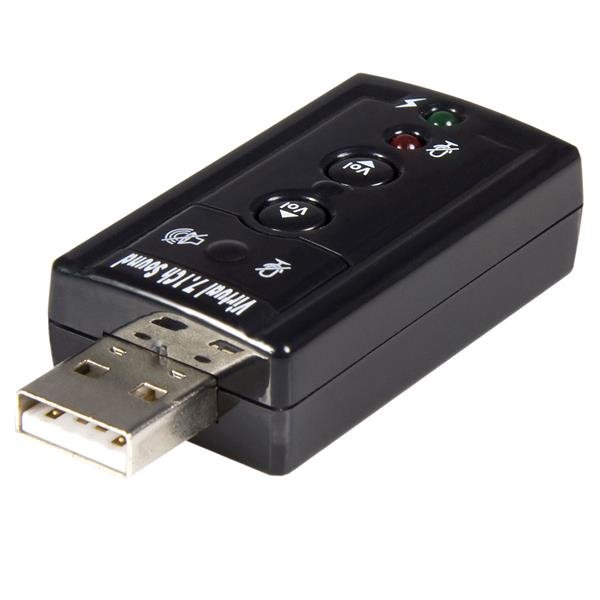 Startech Canada StarTech.com Virtual 7.1 USB Stereo Audio Adapter External Sound Card ICUSBAUDIO7
