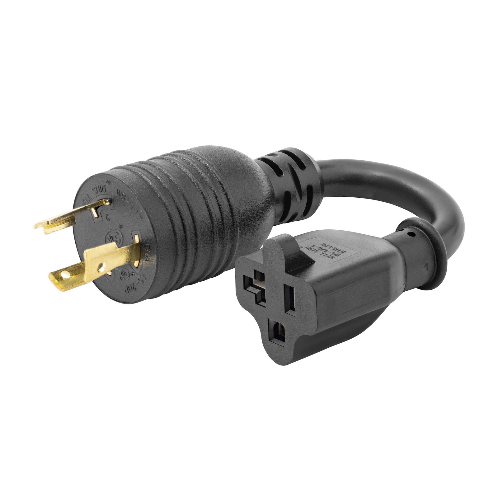 Startech Canada StarTech.com 6in (15cm) Heavy Duty Power Cord, NEMA L5-20P to 5-20R, Black Adapter K31D-2U00-POWER-CORD