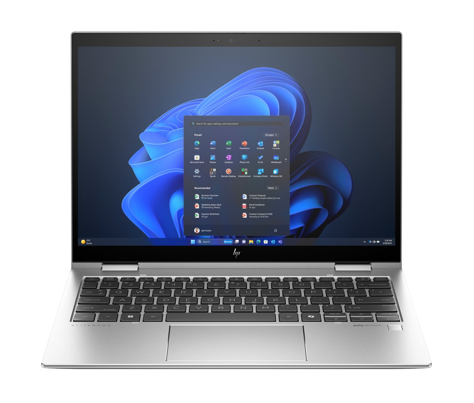 HP Elite x360 830 G11 Intel Core Ultra 7 165U Hybrid (2-in-1) 33.8 cm (13.3") Touchscreen WUXGA 32 AV5Y2UC#ABA