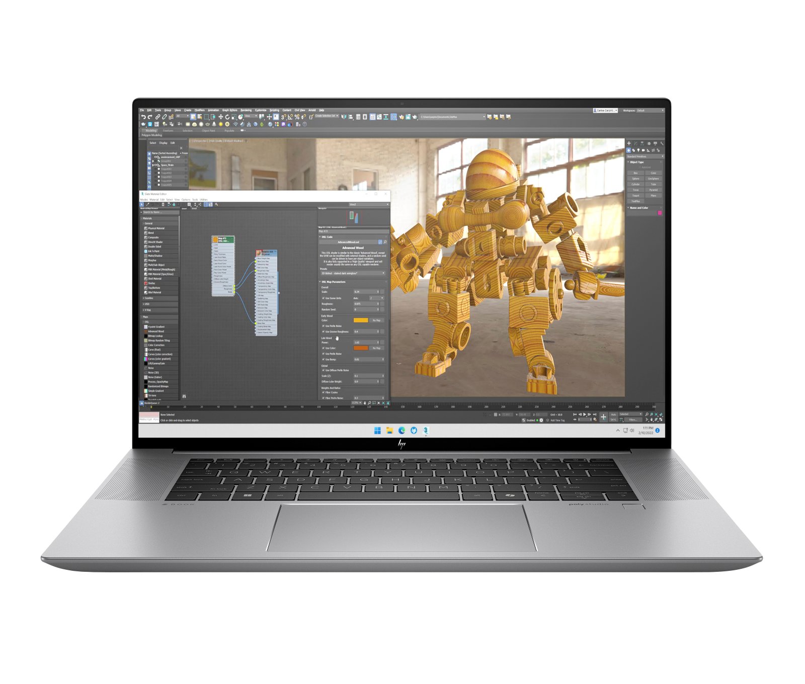 HP ZBook Studio G11 Intel Core Ultra 7 155H Mobile workstation 40.6 cm (16") WUXGA 32 GB DDR5-SDRAM AP0E4AT#ABA