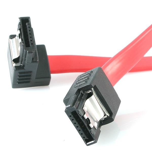 Startech Canada StarTech.com 12in Latching SATA to Right Angle Serial ATA Cable LSATA12RA1