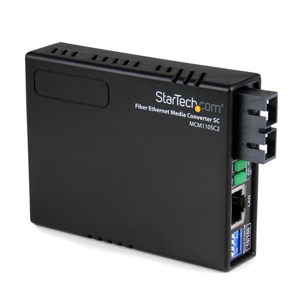 Startech Canada StarTech.com Multi-Mode (MM) SC Fiber Media Converter for 10/100Mbps Networks, MCM110SC2