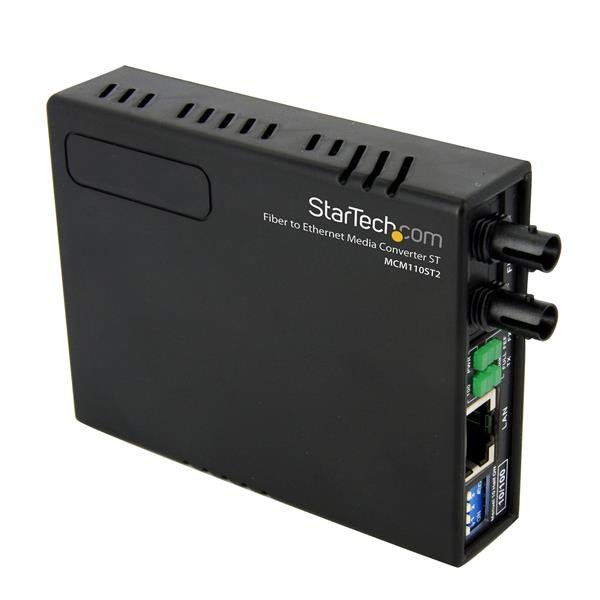 Startech Canada StarTech.com Multi-Mode (MM) ST Fiber Media Converter for 10/100Mbps Networks, MCM110ST2