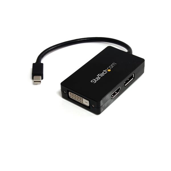 Startech Canada StarTech.com Travel A/V adapter: 3-in-1 Mini DisplayPort to DVI or HDMI converter MDP2DPDVHD