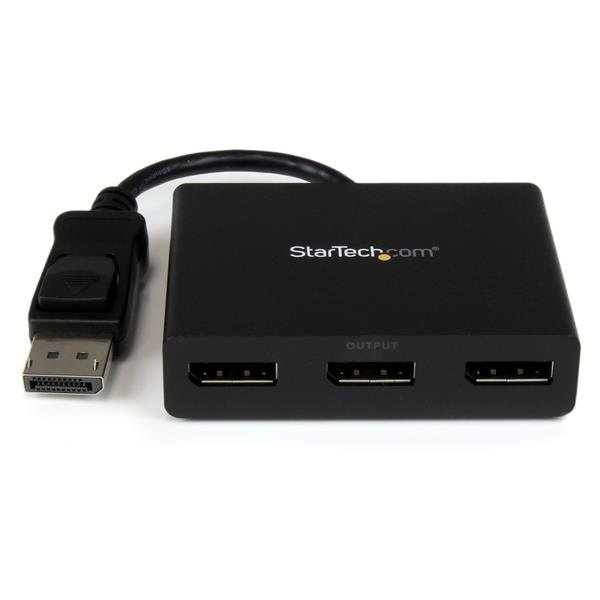 Startech Canada StarTech.com 3-Port Multi Monitor Adapter - DisplayPort 1.2 MST Hub to Dual 4K 30Hz MSTDP123DP