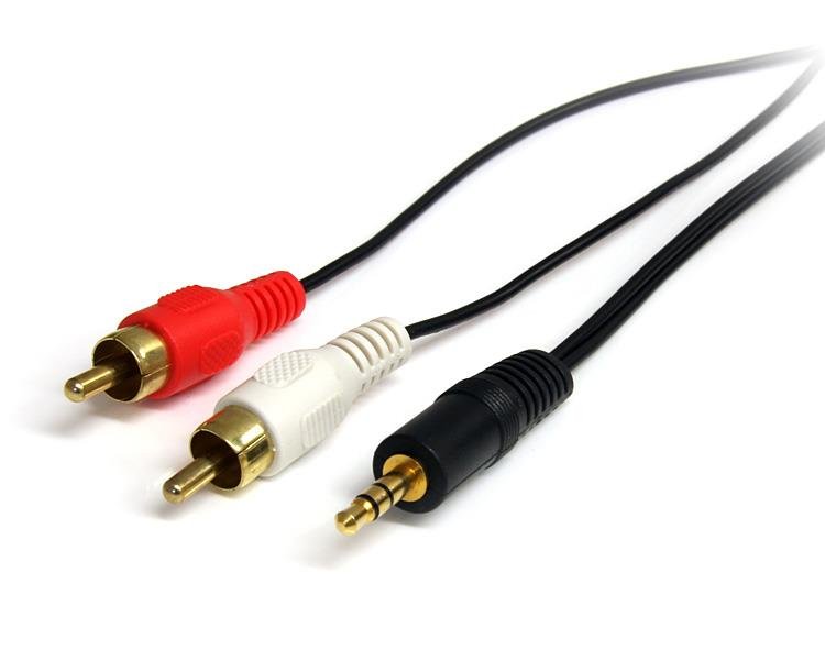 Startech Canada StarTech.com 3 ft Stereo Audio Cable - 3.5mm Male to 2x RCA MU3MMRCA