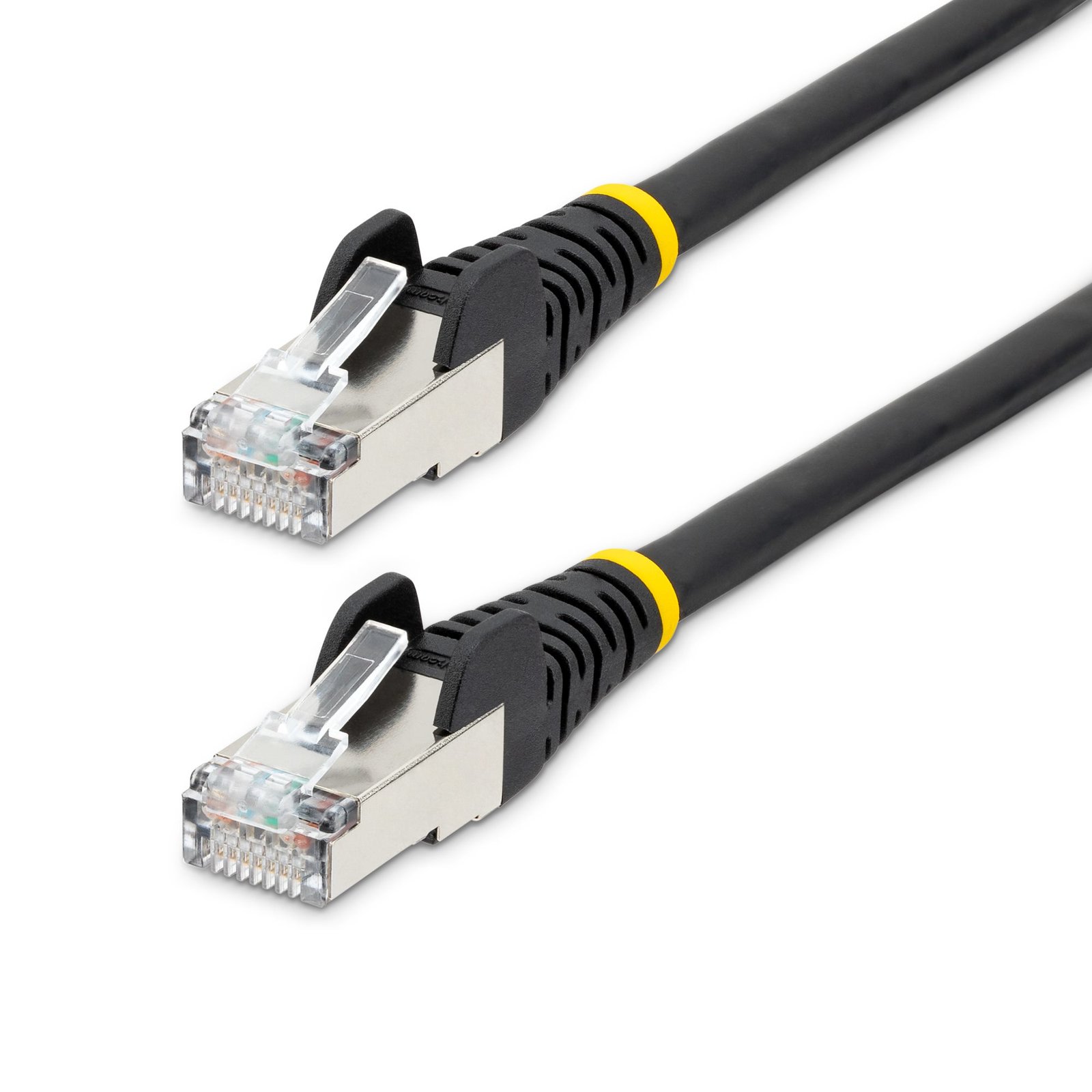 Startech Canada StarTech.com 2ft CAT6a Ethernet Cable - Black - Low Smoke Zero Halogen (LSZH) - NLBK-2F-CAT6A-PATCH