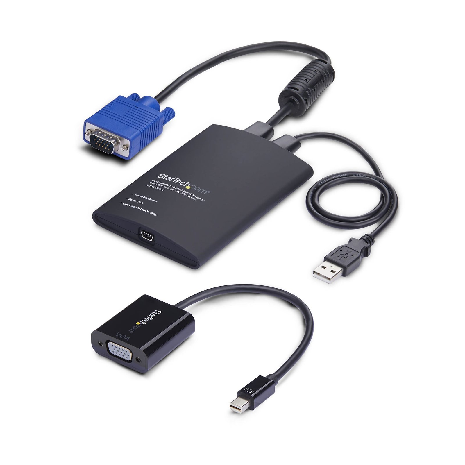 Startech Canada StarTech.com Portable Laptop Crash Cart Adapter, USB/VGA/Mini DisplayPort KVM NOTECONS02-VGA-MDP