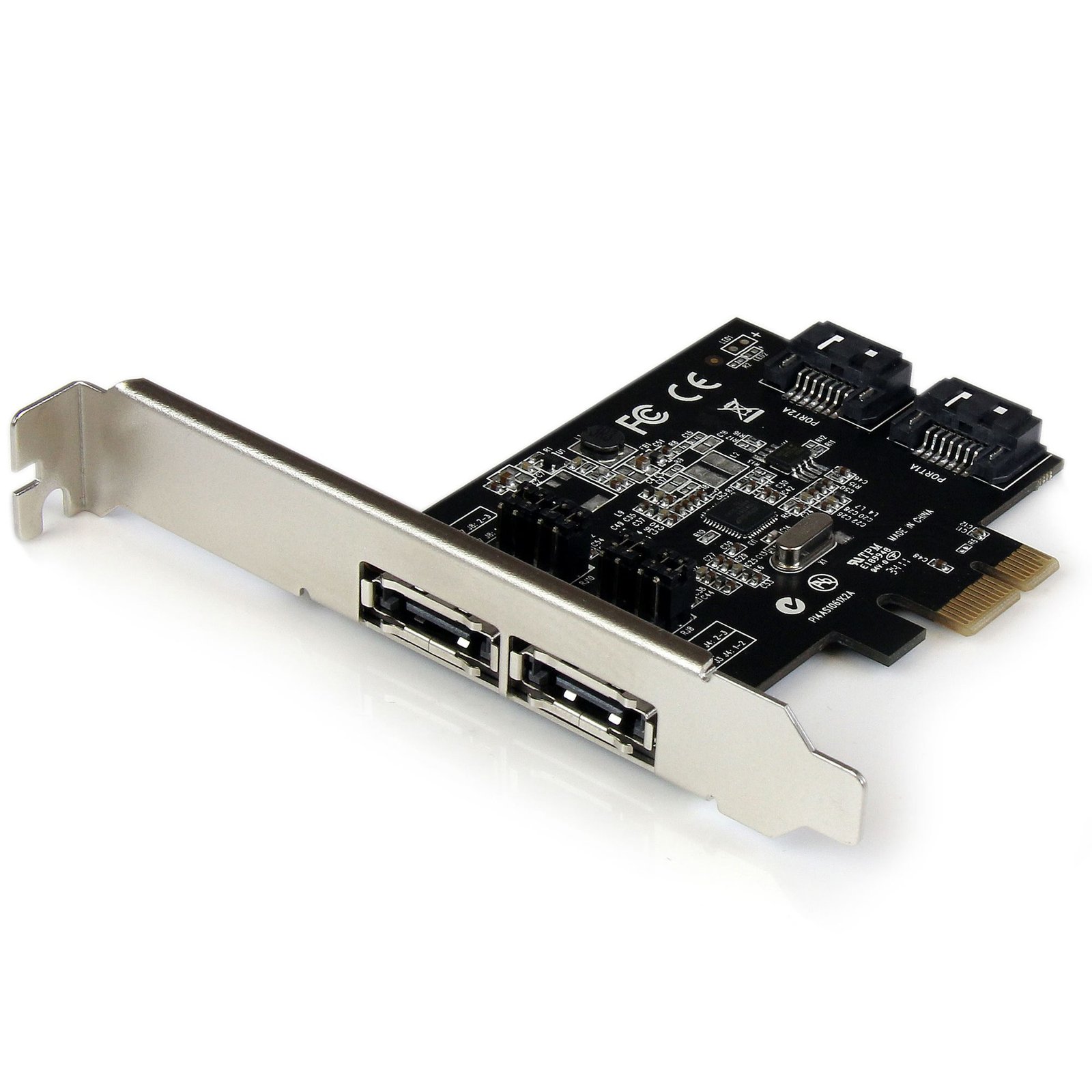 Startech Canada StarTech.com 2 Port PCI Express SATA 6 Gbps eSATA Controller Card - Dual PCIe x1 PEXESAT322I
