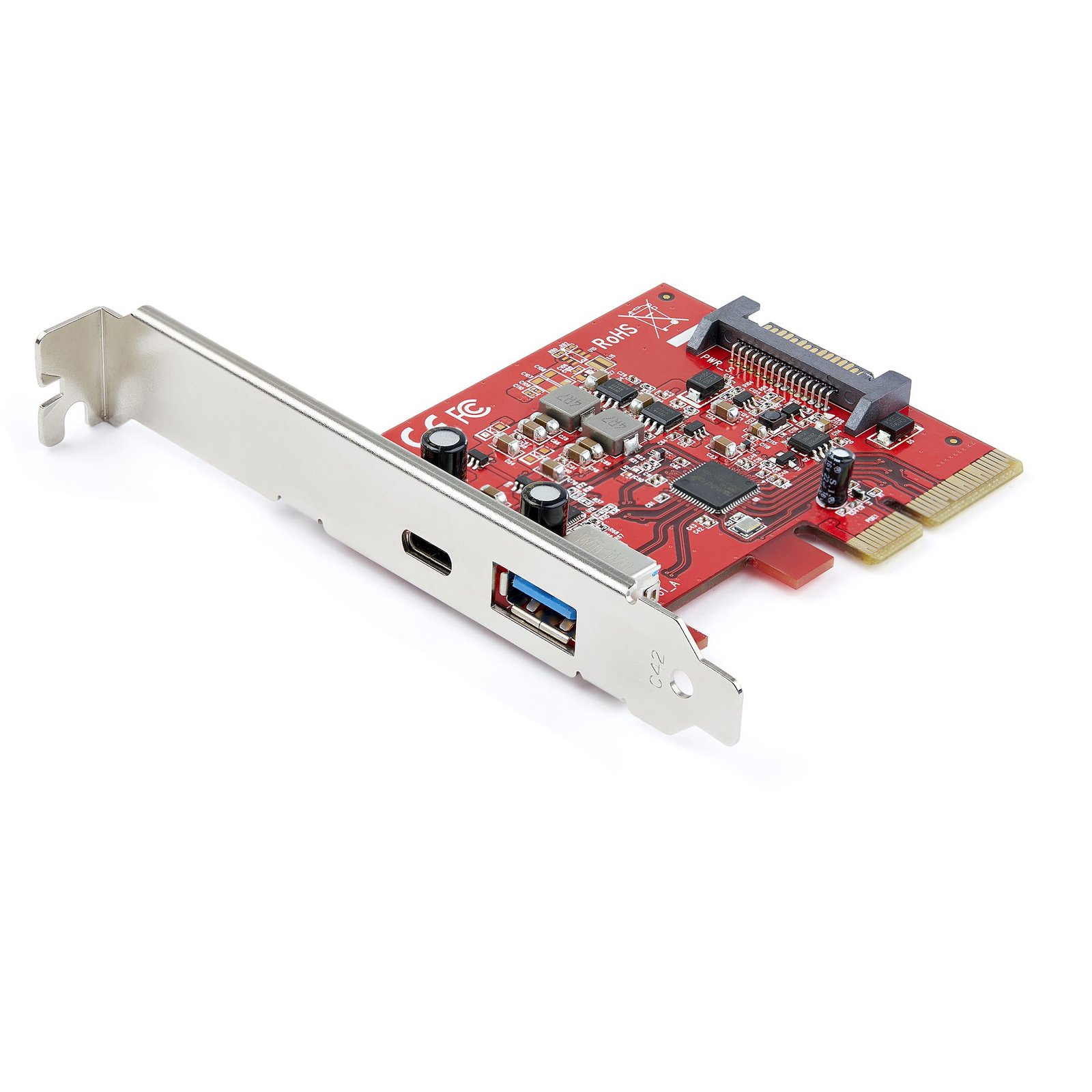 Startech Canada StarTech.com 2-Port 10Gbps USB-A & USB-C PCIe Card - USB 3.2 Gen 2 PCI Express Type PEXUSB311AC3