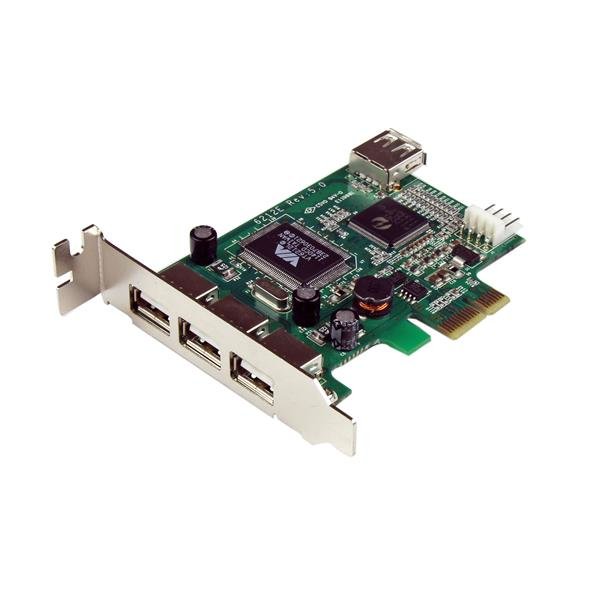 Startech Canada StarTech.com 4 Port PCI Express Low Profile High Speed USB Card PEXUSB4DP