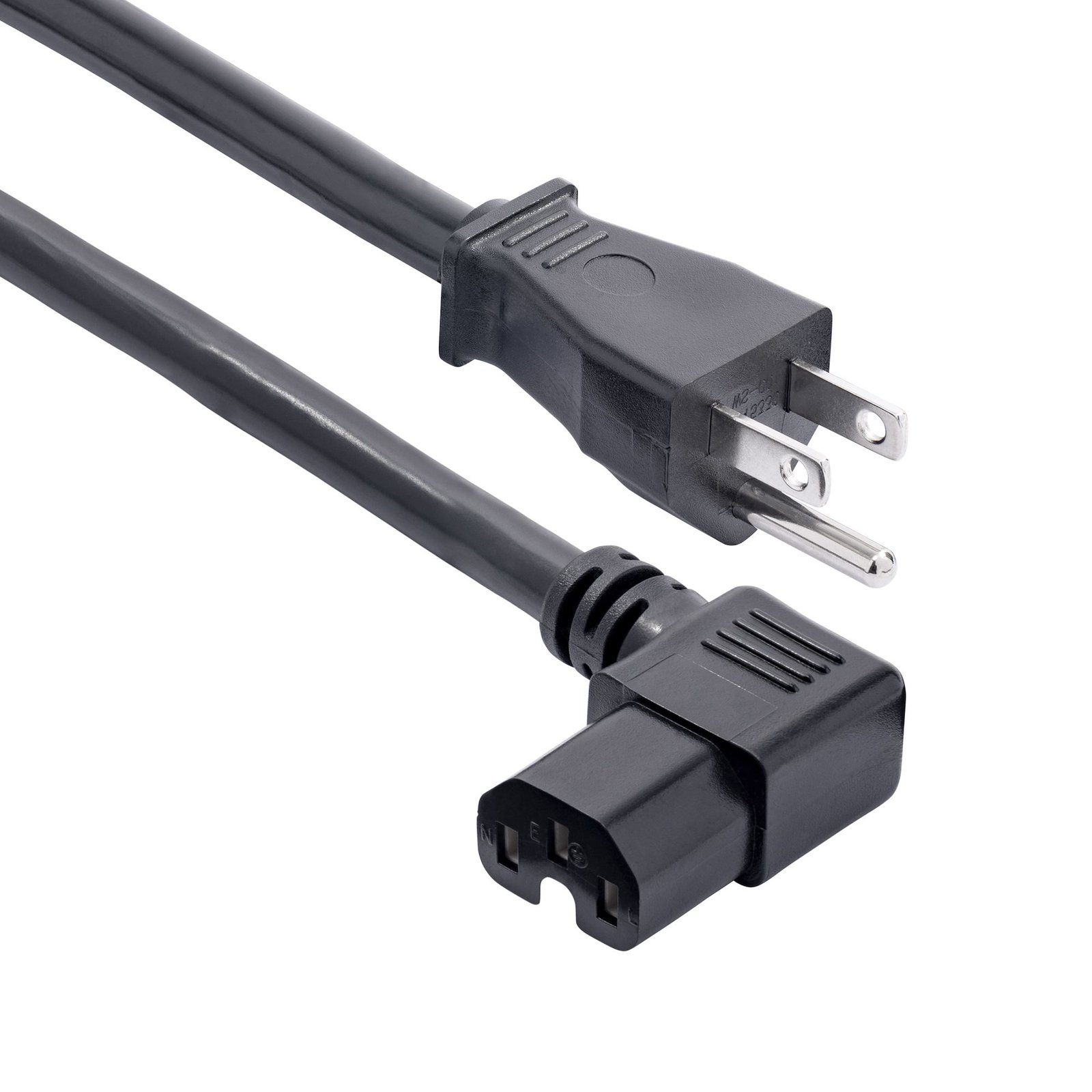 Startech Canada StarTech.com 8ft (2.4m) Heavy Duty Power Cord, NEMA 5-15P to Right Angle C15, 15A PXT515C158RA