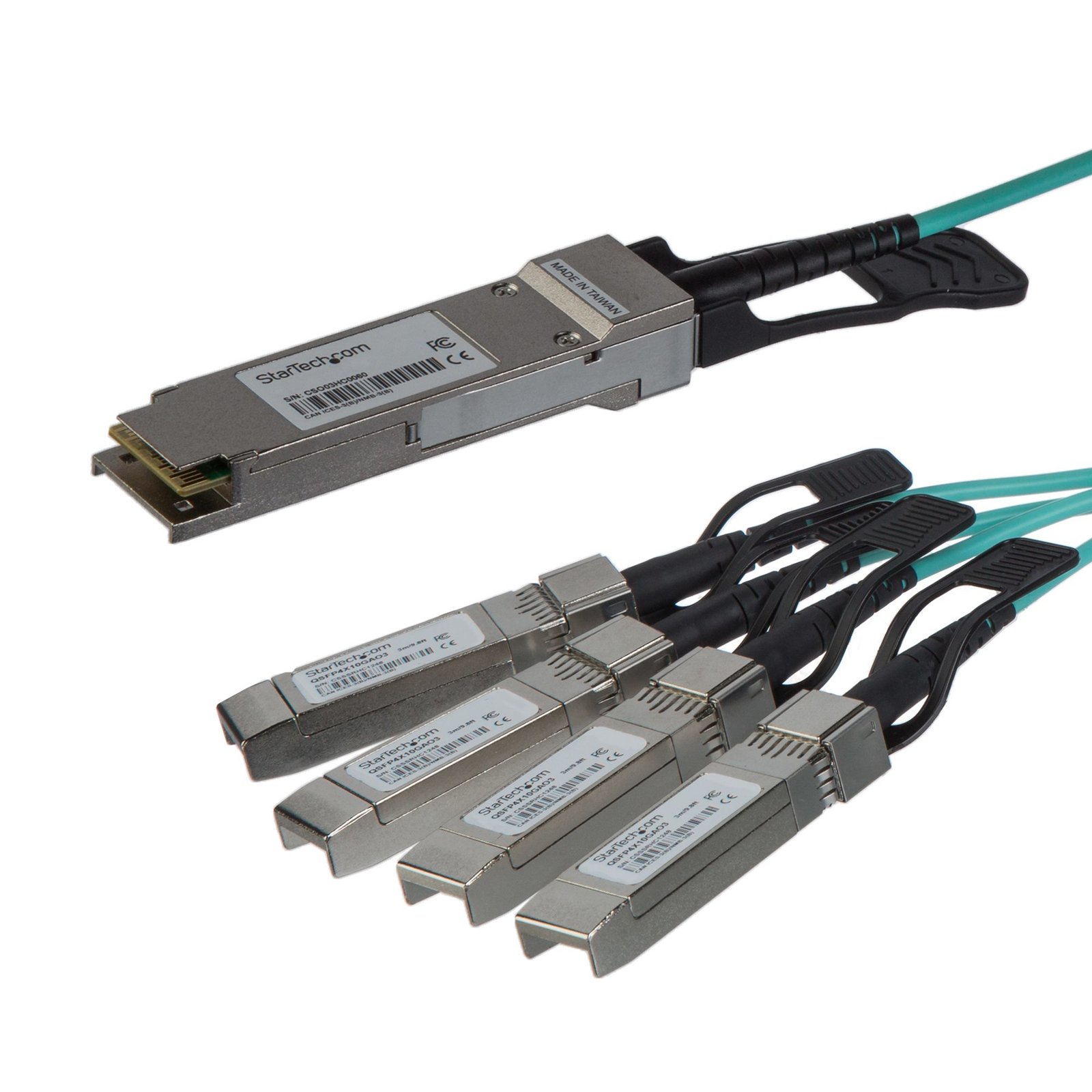 Startech Canada StarTech.com AOC Breakout Cable for Cisco QSFP-4X10G-AOC5M - 5m/16.4ft 40G 1x QSFP+ QSFP4X10GAO5