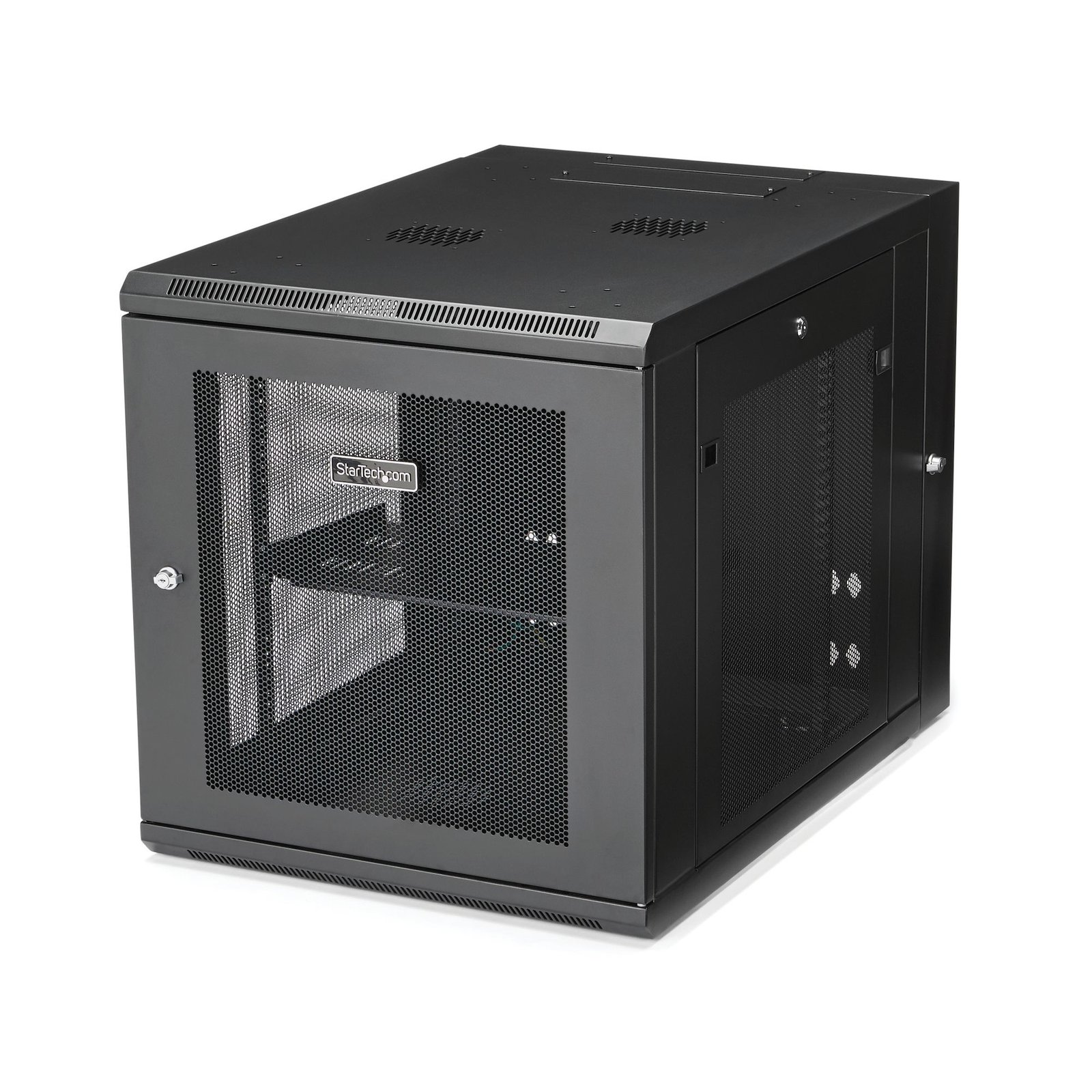 Startech Canada StarTech.com 4-Post 12U Wall Mount Network Cabinet with 1U Shelf, 19" Hinged RK1232WALHM