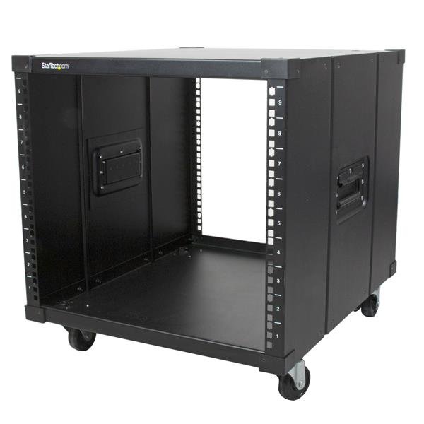 Startech Canada StarTech.com 4-Post 9U Mobile Open Frame Server Rack, Four Post Network with RK960CP