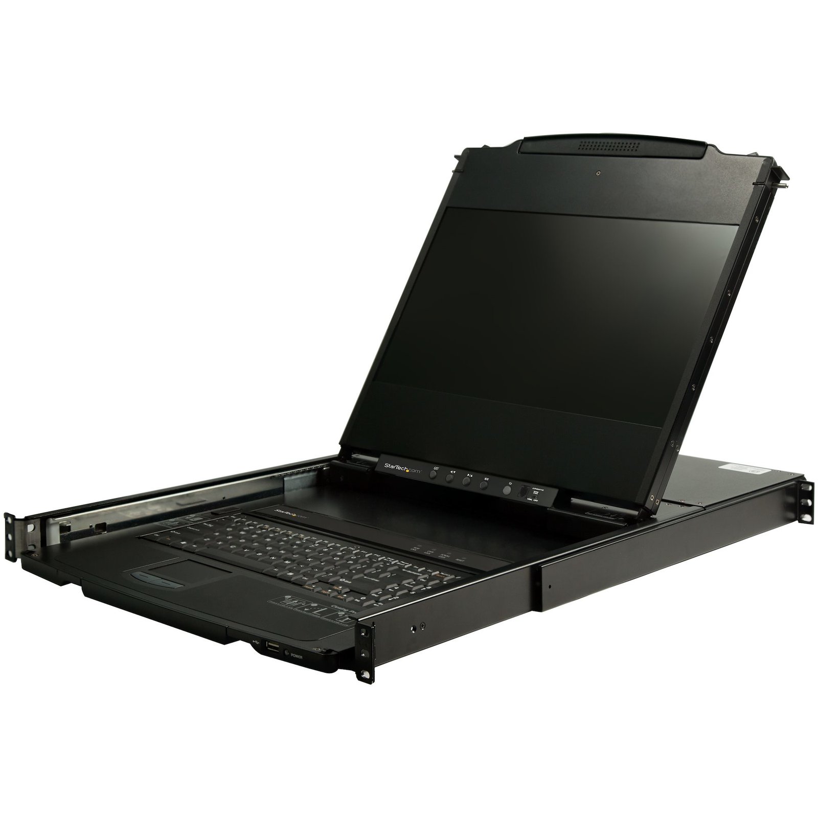 Startech Canada StarTech.com Dual Rail Rackmount KVM Console HD 1080p - Single Port DVI/VGA w/17"