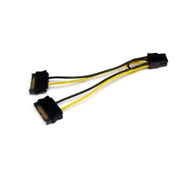 Startech Canada StarTech.com 6in SATA Power to 6 Pin PCI Express Video Card Cable Adapter SATPCIEXADAP
