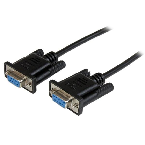 Startech Canada StarTech.com 1m Black DB9 RS232 Serial Null Modem Cable F/F SCNM9FF1MBK