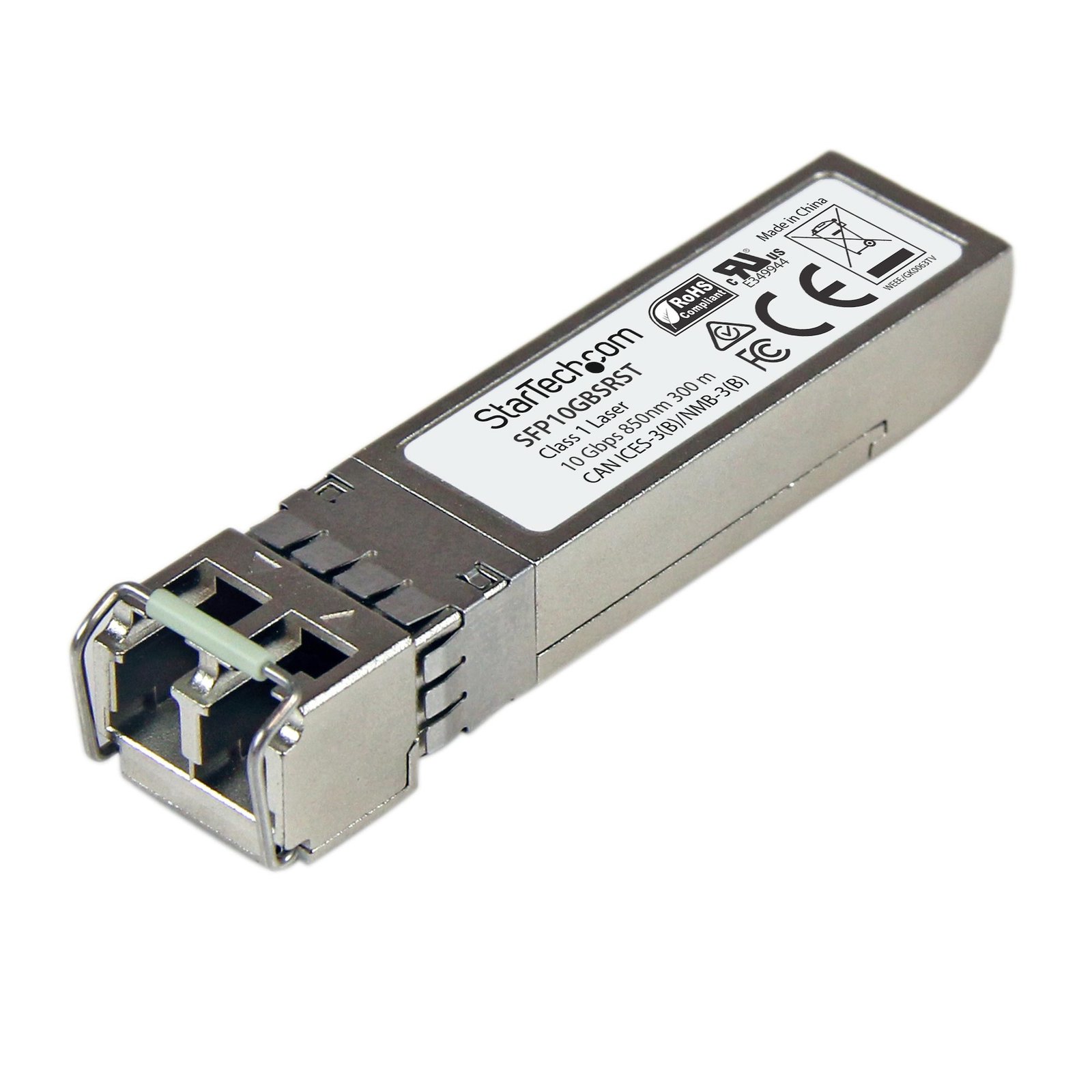 Startech Canada StarTech.com MSA Uncoded SFP+ Module - 10GBASE-SR - 10GbE Multi Mode Fiber (MMF) SFP10GBSRST