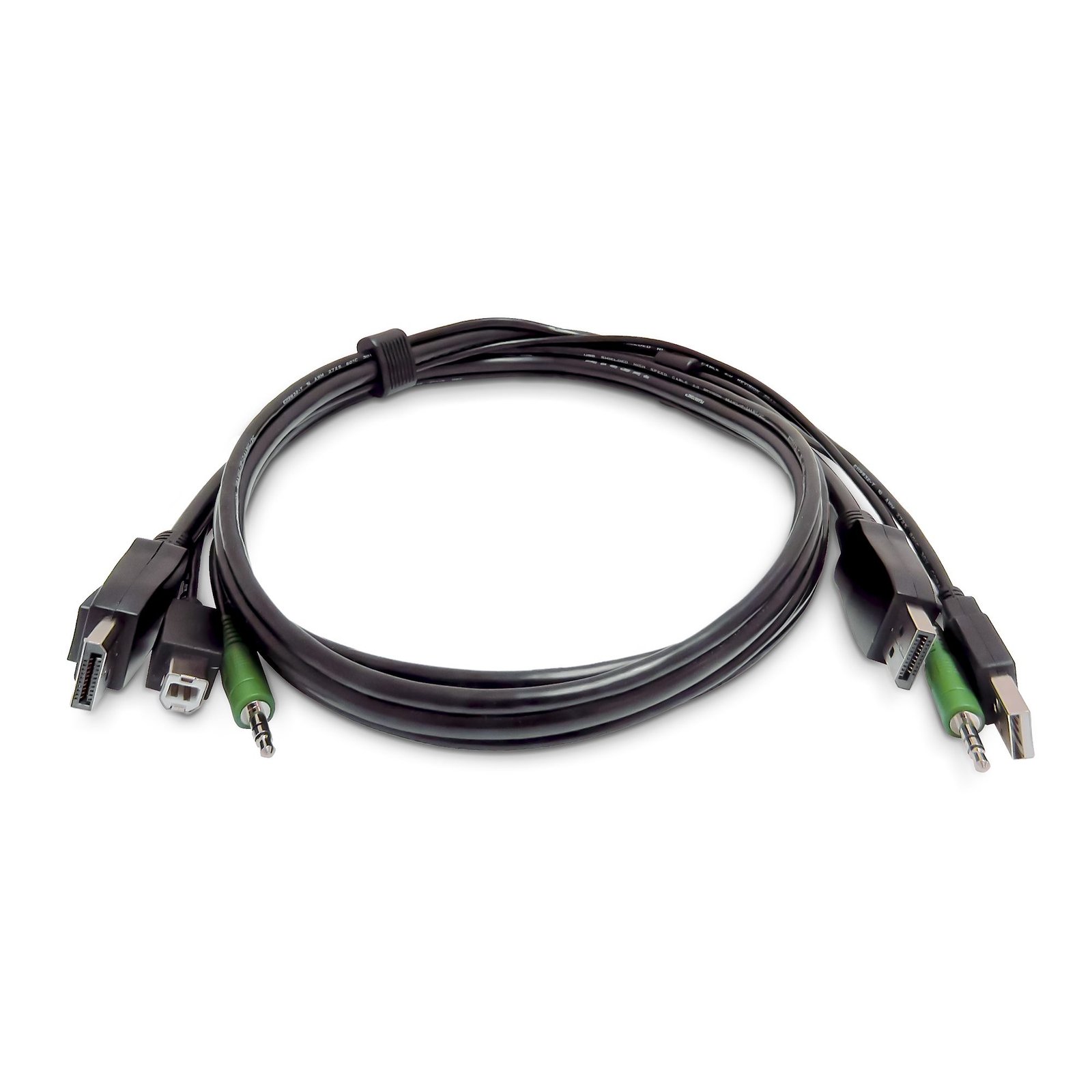 Startech Canada StarTech.com 3ft (91cm) DisplayPort KVM Cable, USB 2.0, 3.5mm Audio, Universally SKDP2DPMMKVM03-TAA