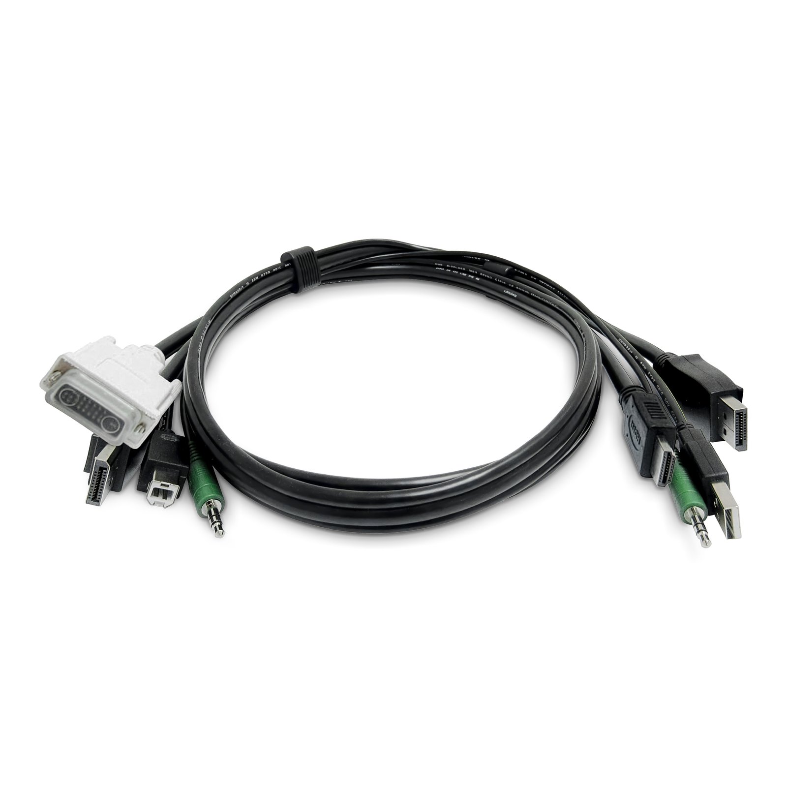 Startech Canada StarTech.com 6ft (1.8m) Dual-Display KVM Cable, HDMI and DisplayPort to DVI DP, USB SKDVI2HDDP06MMKVM06T