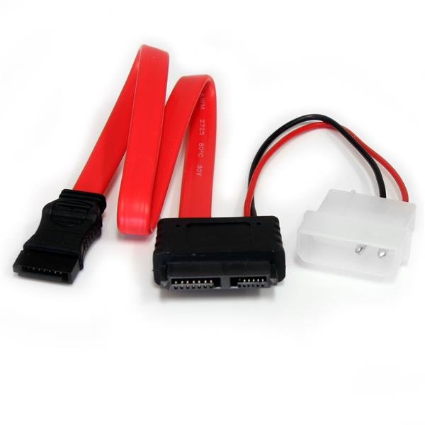 Startech Canada StarTech.com 12in Slimline SATA to with LP4 Power Cable Adapter SLSATAF12